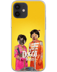 Funda personalizada para teléfono con 2 mascotas 'The Doggo Beatles'