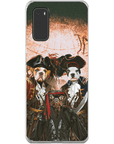 'Los Piratas' Funda personalizada para teléfono con 3 mascotas