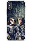 Funda personalizada para teléfono con 2 mascotas 'The Army Veterans'