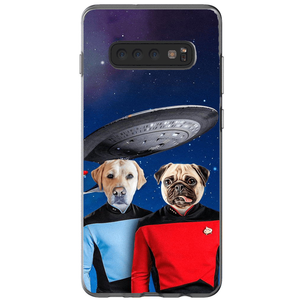 Funda personalizada para teléfono con 2 mascotas &#39;Doggo-Trek&#39;