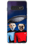 Funda personalizada para teléfono con 2 mascotas 'Doggo-Trek'