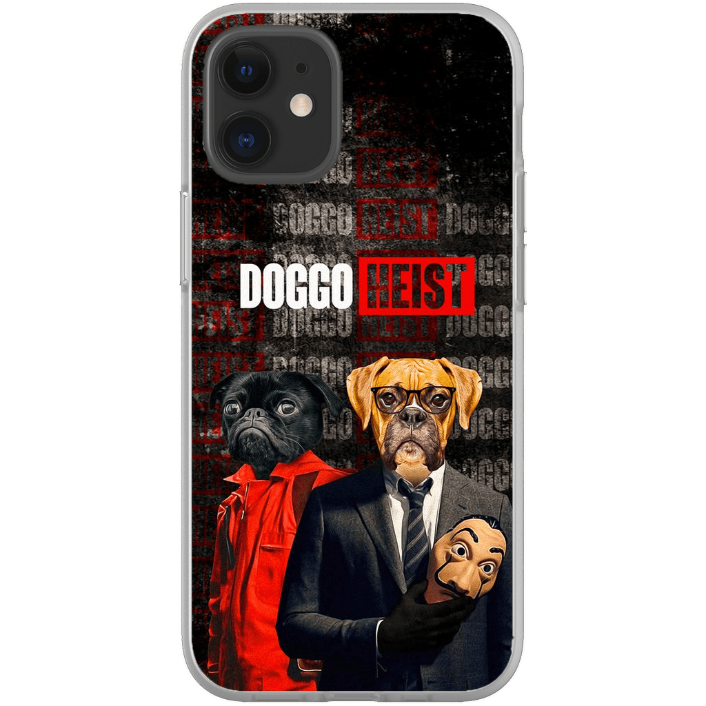 Funda personalizada para teléfono con 2 mascotas &#39;Doggo Heist&#39;