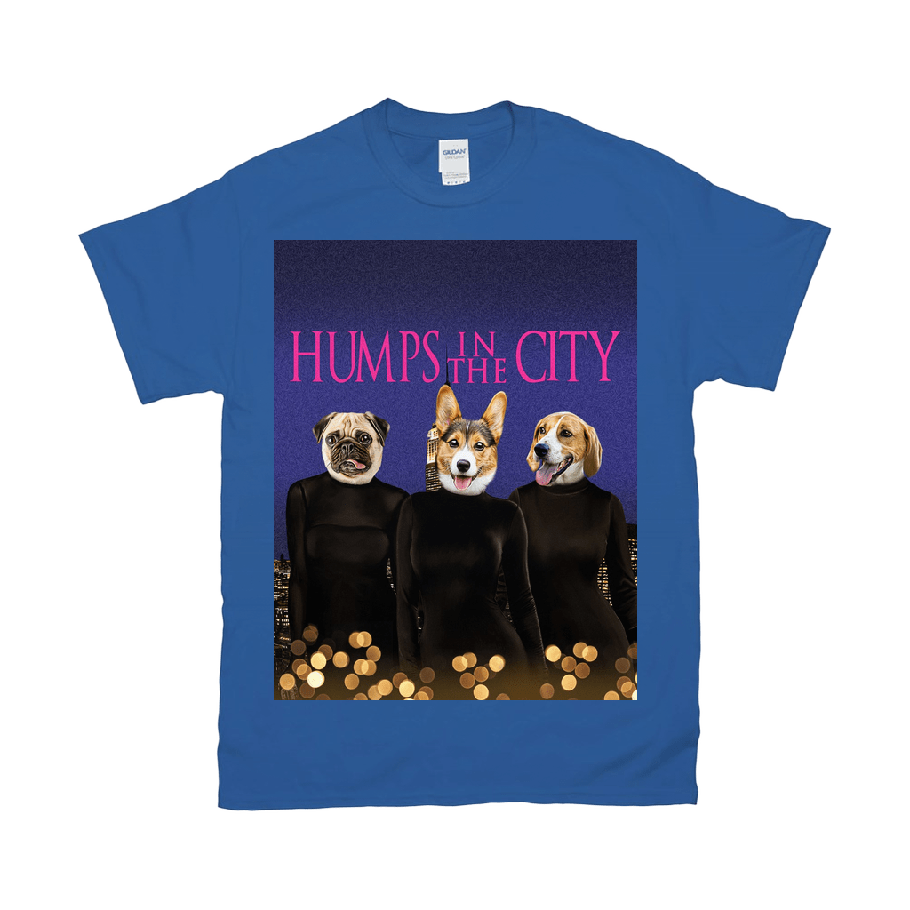 Camiseta personalizada con 3 mascotas &#39;Humps in the City&#39;