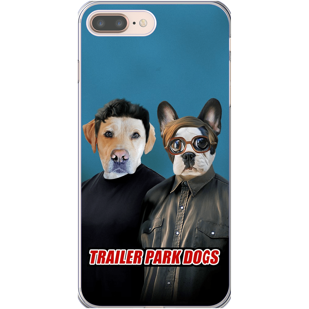 &#39;Trailer Park Dogs 1&#39; Funda personalizada para teléfono con 2 mascotas