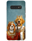 Funda para móvil personalizada con 2 mascotas 'Rey y Reina'