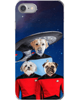 'Doggo-Trek' Funda personalizada para teléfono con 3 mascotas