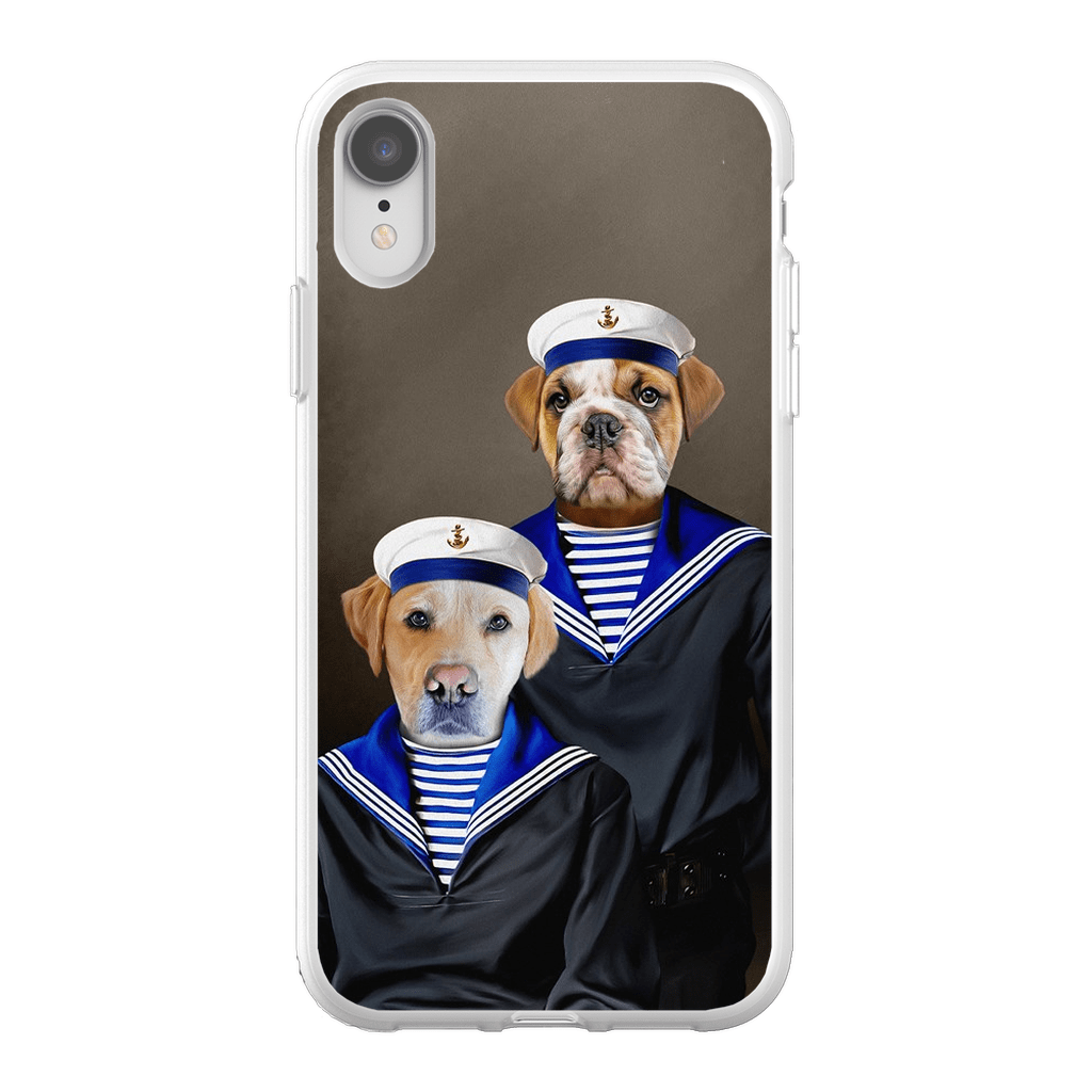 Funda personalizada para teléfono con 2 mascotas &#39;The Sailors&#39;