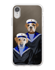 Funda personalizada para teléfono con 2 mascotas 'The Sailors'