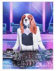 Manta personalizada para mascotas 'La DJ femenina'