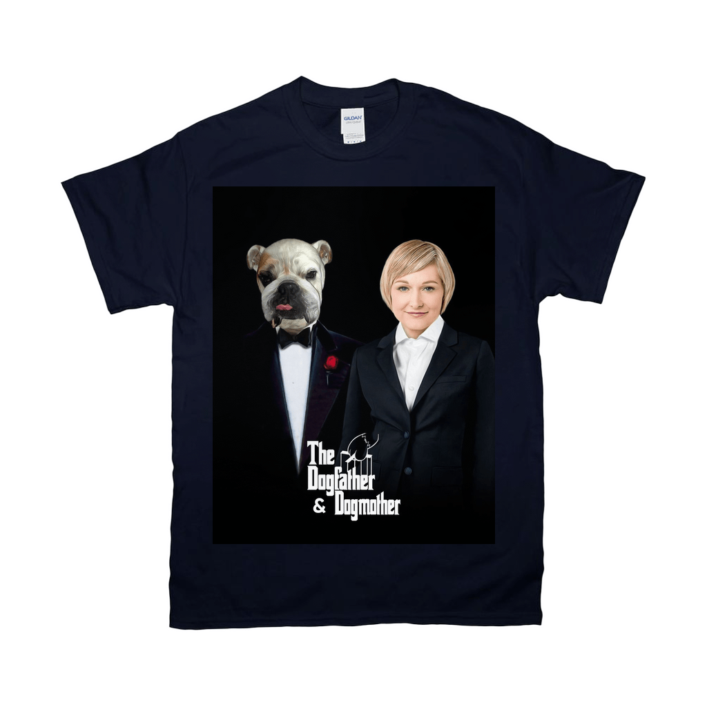 Camiseta personalizada para mascota/humano &#39;The Dogfather &amp;amp; Dogmother&#39; 