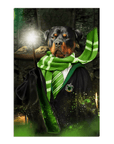 Lienzo personalizado para mascotas 'Harry Dogger (Slytherawr)'