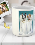 Taza personalizada para 2 mascotas '2 Ángeles'