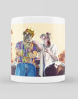 Taza personalizada para 2 mascotas '2Paw and Notorious DOG California Edition'