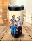 Vaso personalizado para 2 mascotas '2Paw and Notorious DOG California Edition'