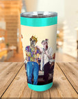 Vaso personalizado para 2 mascotas '2Paw and Notorious DOG California Edition'