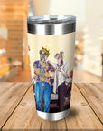 Vaso personalizado para 2 mascotas '2Paw and Notorious DOG California Edition'