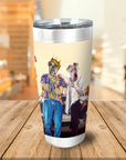 Vaso personalizado para 2 mascotas '2Paw and Notorious DOG California Edition'