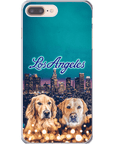 Funda personalizada para teléfono con 2 mascotas 'Doggos of Los Angeles'