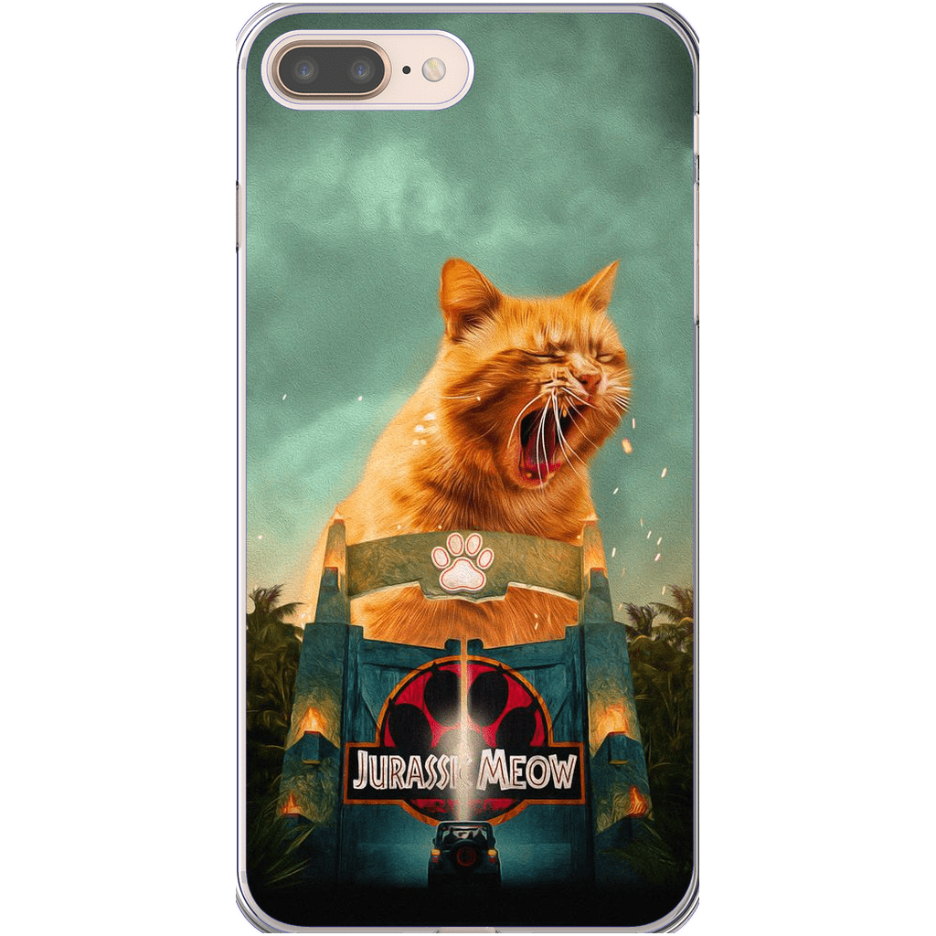 Funda para móvil personalizada &#39;Jurassic Meow&#39;