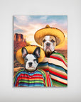 Póster personalizado para 2 mascotas '2 Amigos'