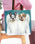 Bolsa de mano personalizada para 2 mascotas '2 Angels'