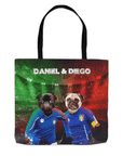 Bolsa de tela personalizada para 2 mascotas 'Italy Doggos'