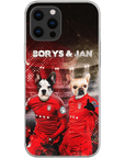 Funda personalizada para teléfono con 2 mascotas 'Poland Doggos'