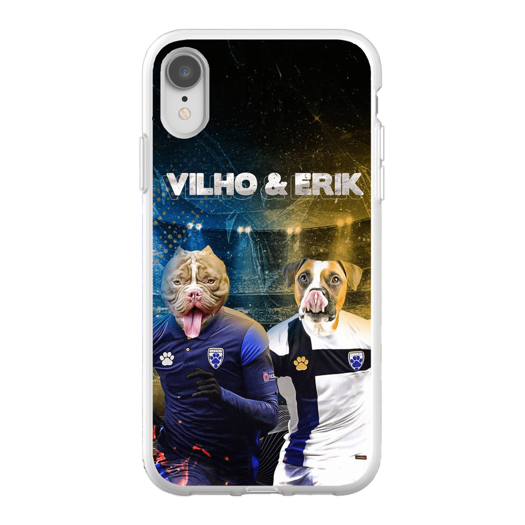 Funda personalizada para teléfono con 2 mascotas &#39;Finland Doggos&#39;