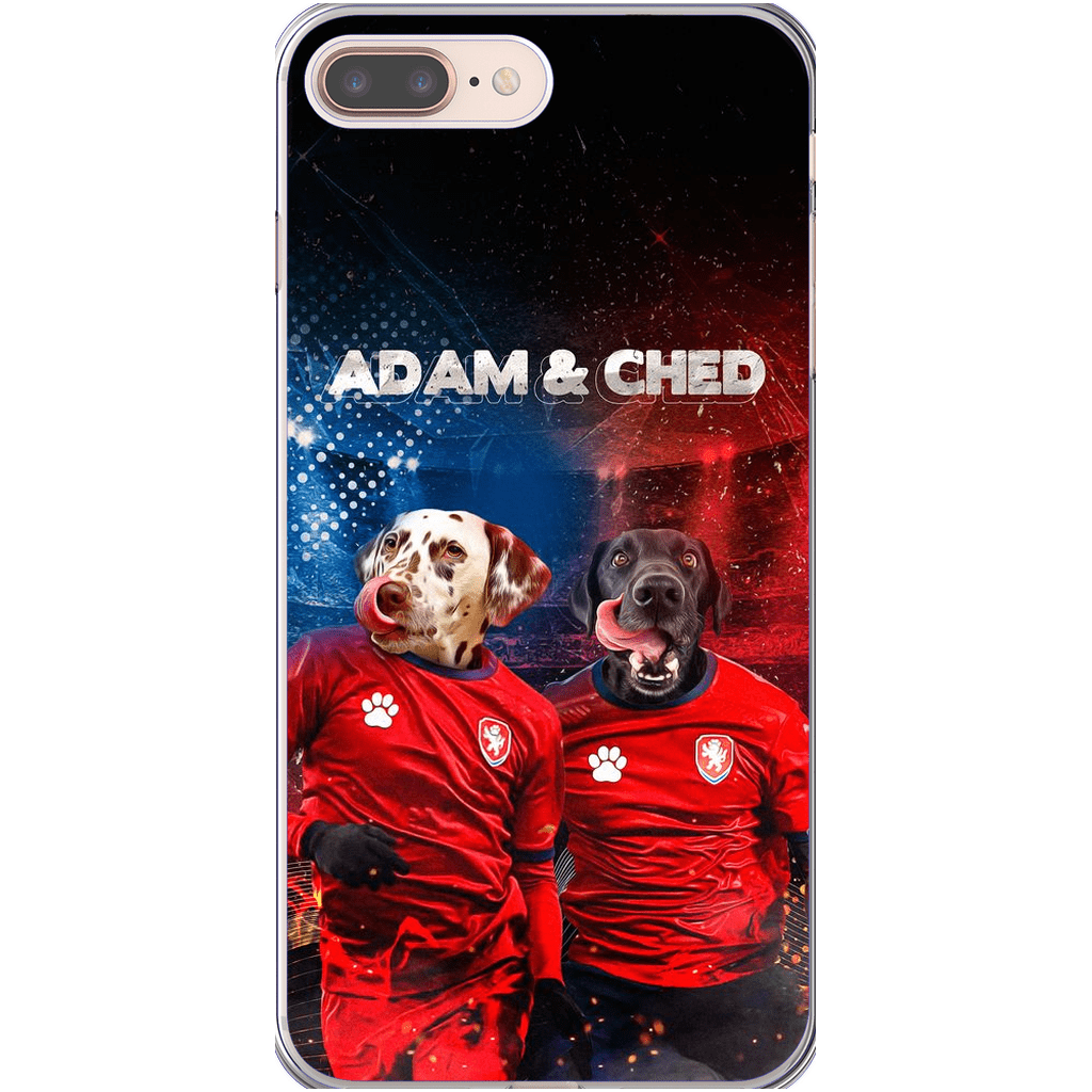 Funda personalizada para teléfono con 2 mascotas &#39;Czech Doggos&#39;