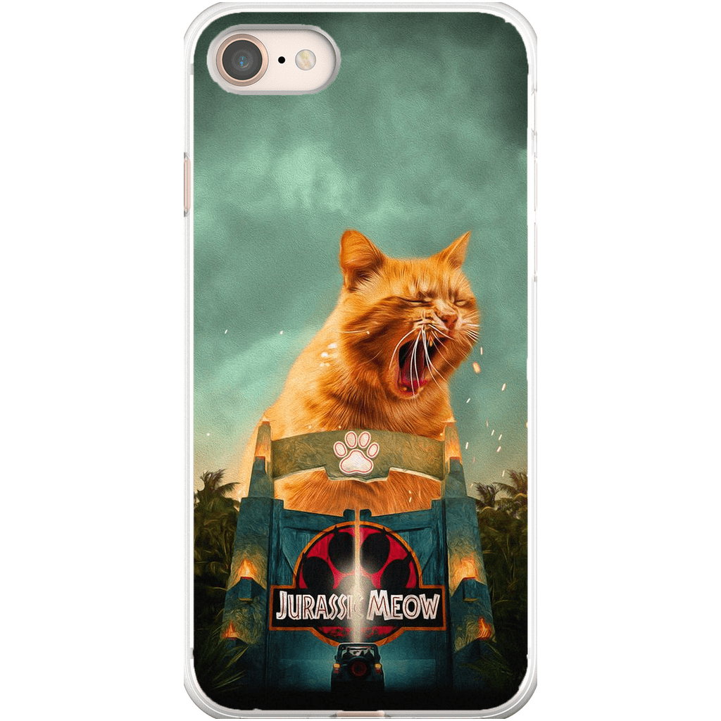 Funda para móvil personalizada &#39;Jurassic Meow&#39;