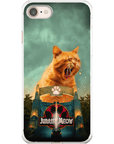 Funda para móvil personalizada 'Jurassic Meow'