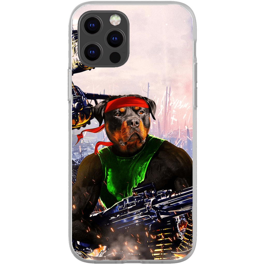 Funda para teléfono personalizada &#39;Rambo Doggo&#39;