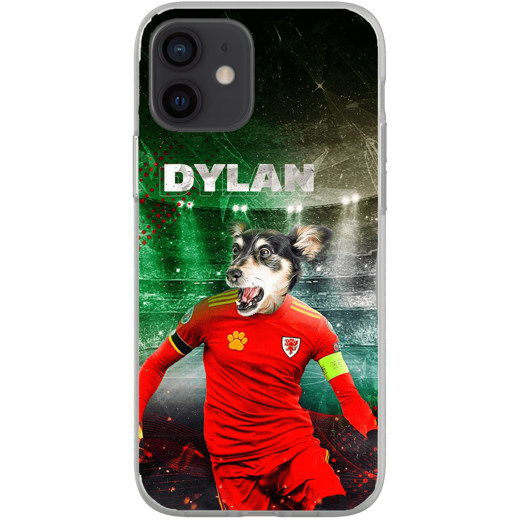 Funda para teléfono personalizada &#39;Wales Doggos Soccer&#39;