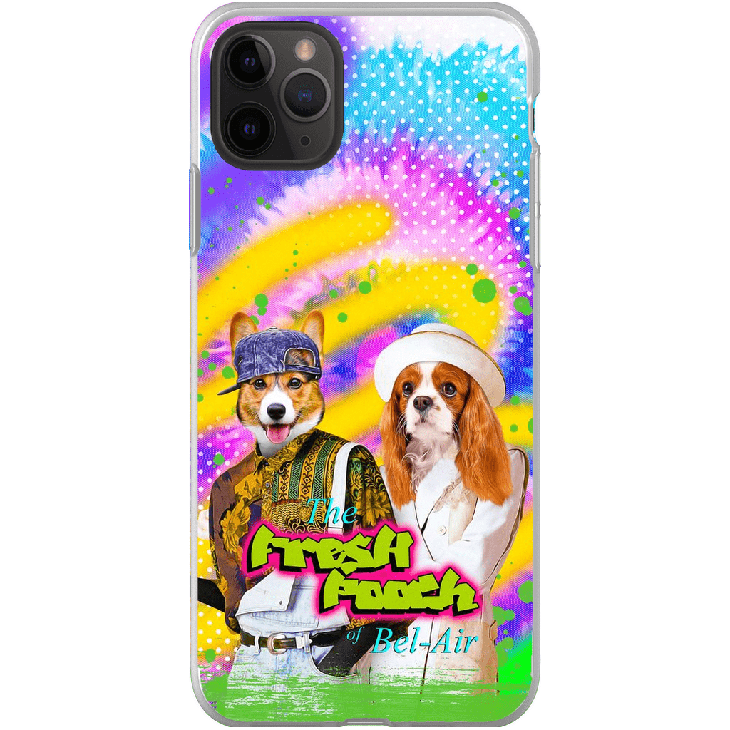 Funda personalizada para teléfono con 2 mascotas &#39;The Fresh Pooch&#39;