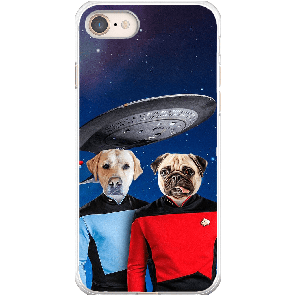 Funda personalizada para teléfono con 2 mascotas &#39;Doggo-Trek&#39;