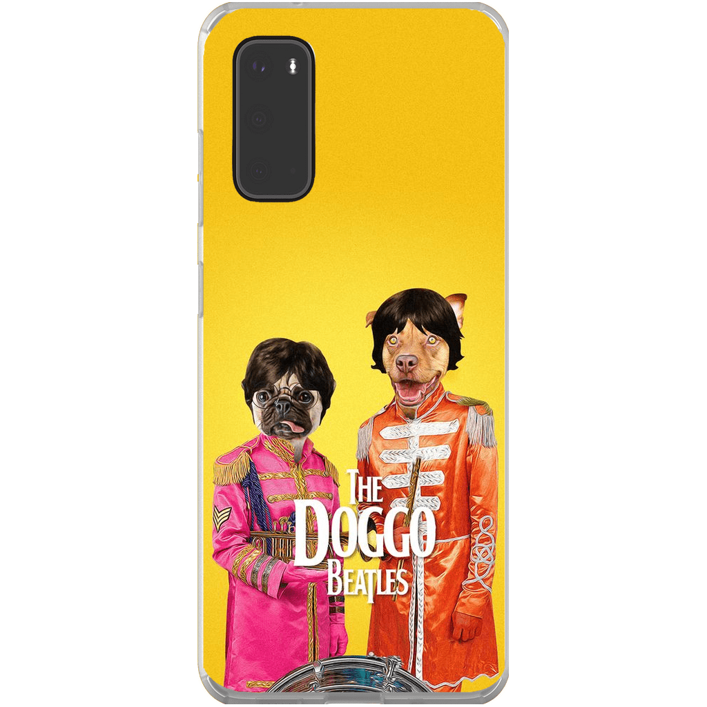 Funda personalizada para teléfono con 2 mascotas &#39;The Doggo Beatles&#39;