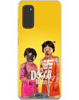 Funda personalizada para teléfono con 2 mascotas 'The Doggo Beatles'