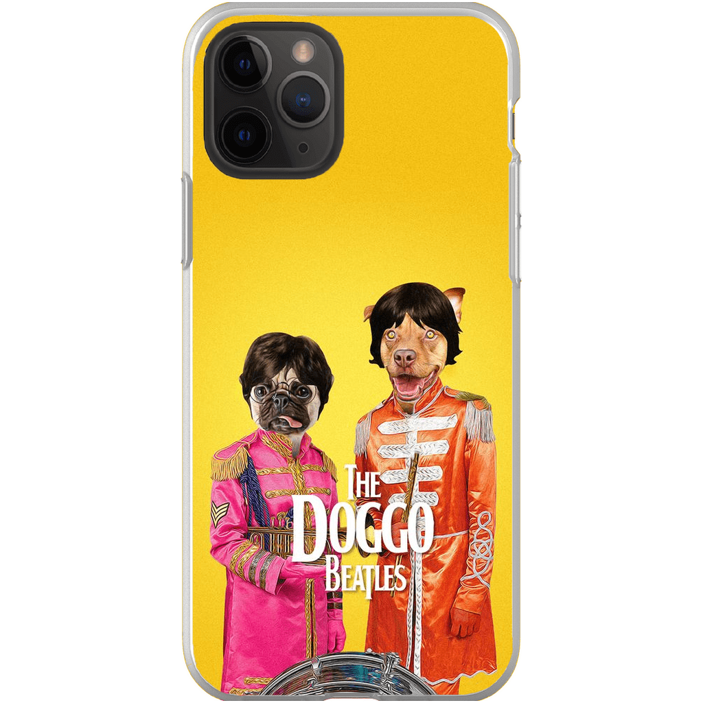 Funda personalizada para teléfono con 2 mascotas &#39;The Doggo Beatles&#39;