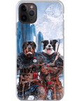 Funda personalizada para teléfono con 2 mascotas 'The Viking Warriors'