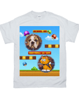 Camiseta personalizada para mascotas con videojuego retro