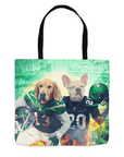 Bolsa de tela personalizada para 2 mascotas 'New York Jet-Doggos'