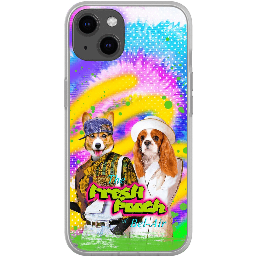 Funda personalizada para teléfono con 2 mascotas &#39;The Fresh Pooch&#39;