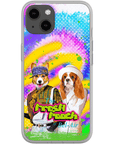 Funda personalizada para teléfono con 2 mascotas 'The Fresh Pooch'