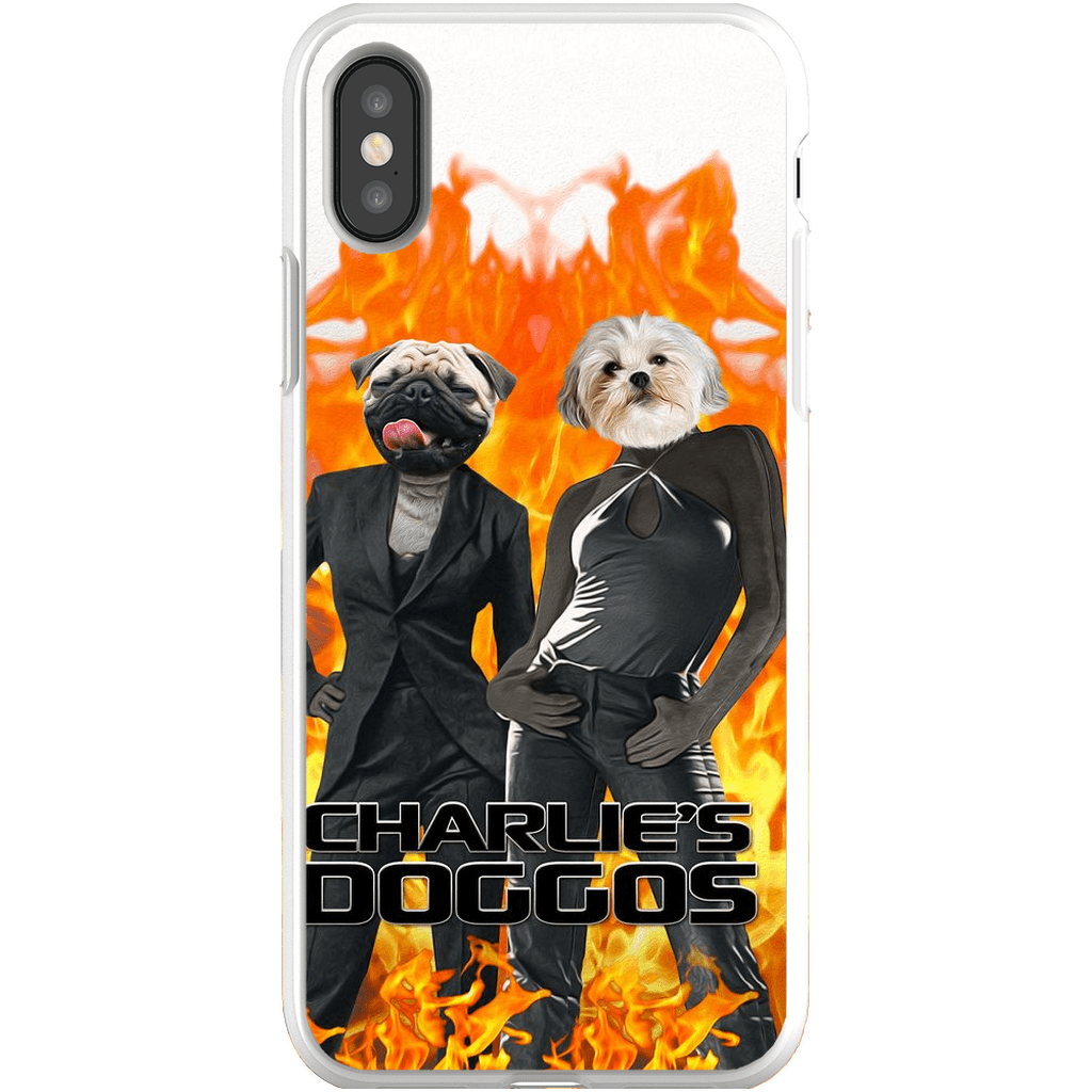 Funda personalizada para teléfono con 2 mascotas &#39;Charlie&#39;s Doggos&#39;