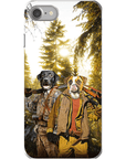 Funda personalizada para teléfono con 2 mascotas 'The Hunters'