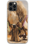 Funda personalizada para teléfono con 2 mascotas 'Yodogg &amp; Jedi-Doggo'