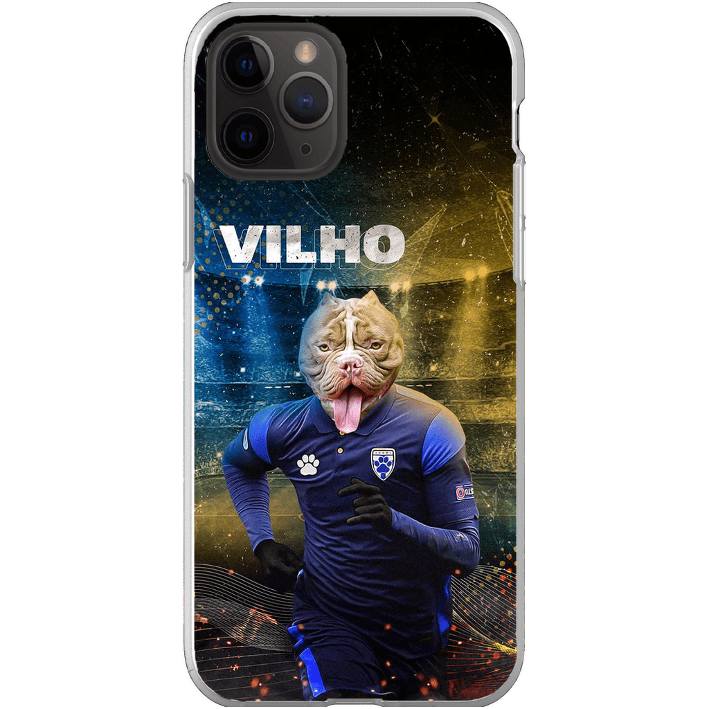 Funda para móvil personalizada &#39;Finland Doggos Soccer&#39;