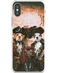 'Los Piratas' Funda personalizada para teléfono con 3 mascotas