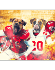 Póster Personalizado para 2 mascotas 'Kansas City Doggos'