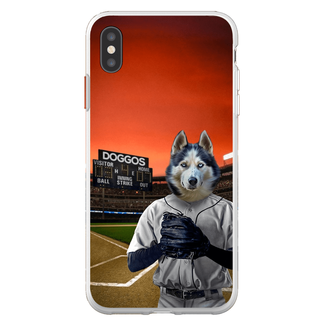 Funda para móvil personalizada &#39;El jugador de béisbol&#39;